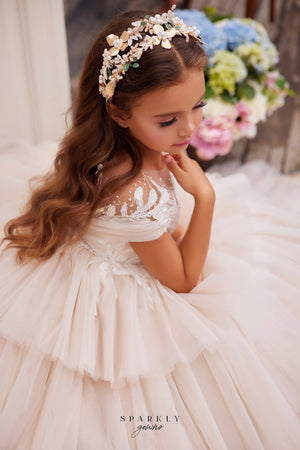 Flower Girl First Communion Gown Celestial 3627