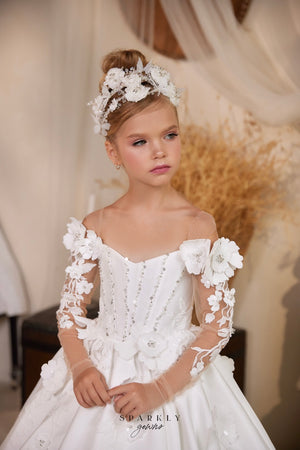 Flower Girl First Communion Gown Celestial 3629