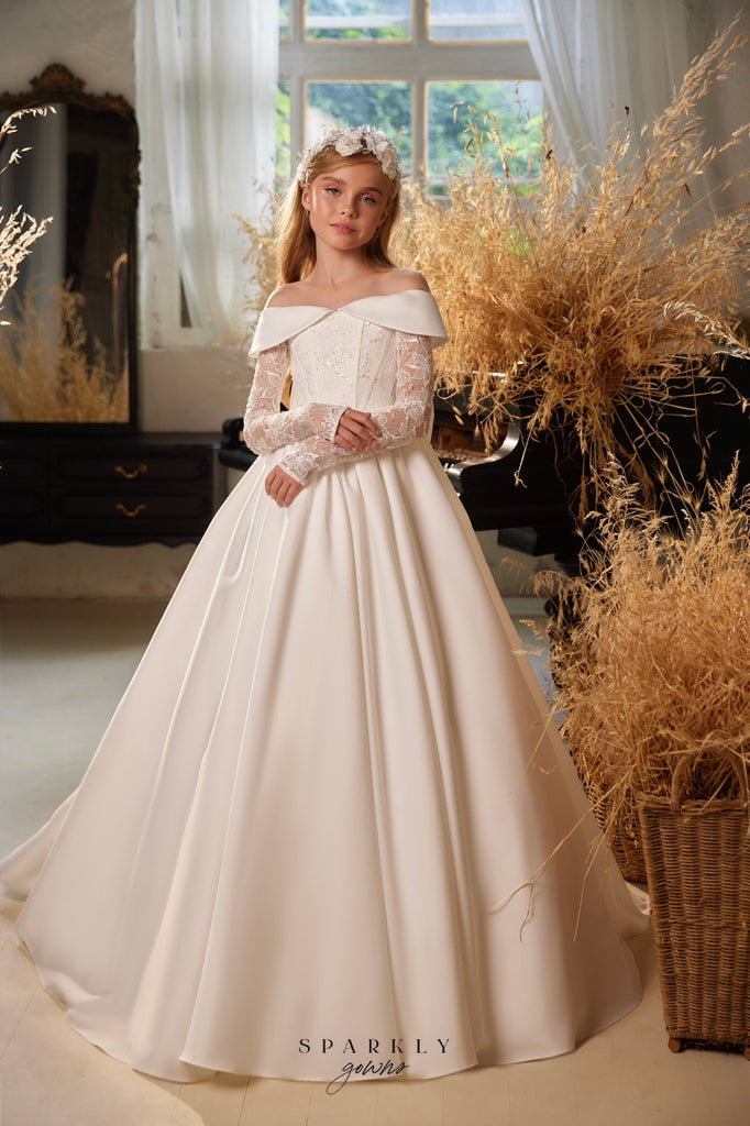 Flower Girl First Communion Gown Celestial 3638