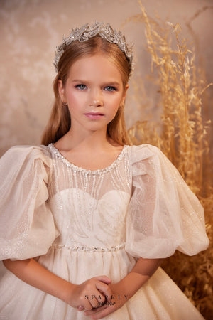 Flower Girl First Communion Gown Celestial 3639