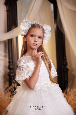 Flower Girl First Communion Gown Celestial 3644