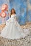 Long Sleeves Communion Flower Girl Dress Celestial 3721 - Pre-order 2-3 years / Ivory