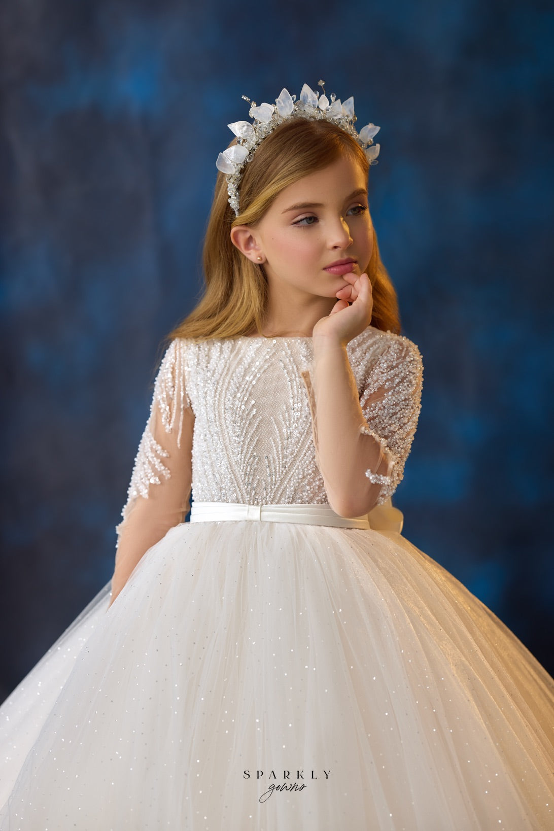 Buy Sparkle Communion Gown | Mia Bambina Boutique Preorder 7-8 / Ivory Buy Sparkle Communion Gown | Mia Bambina Boutique Preorder 7-8 / Ivory