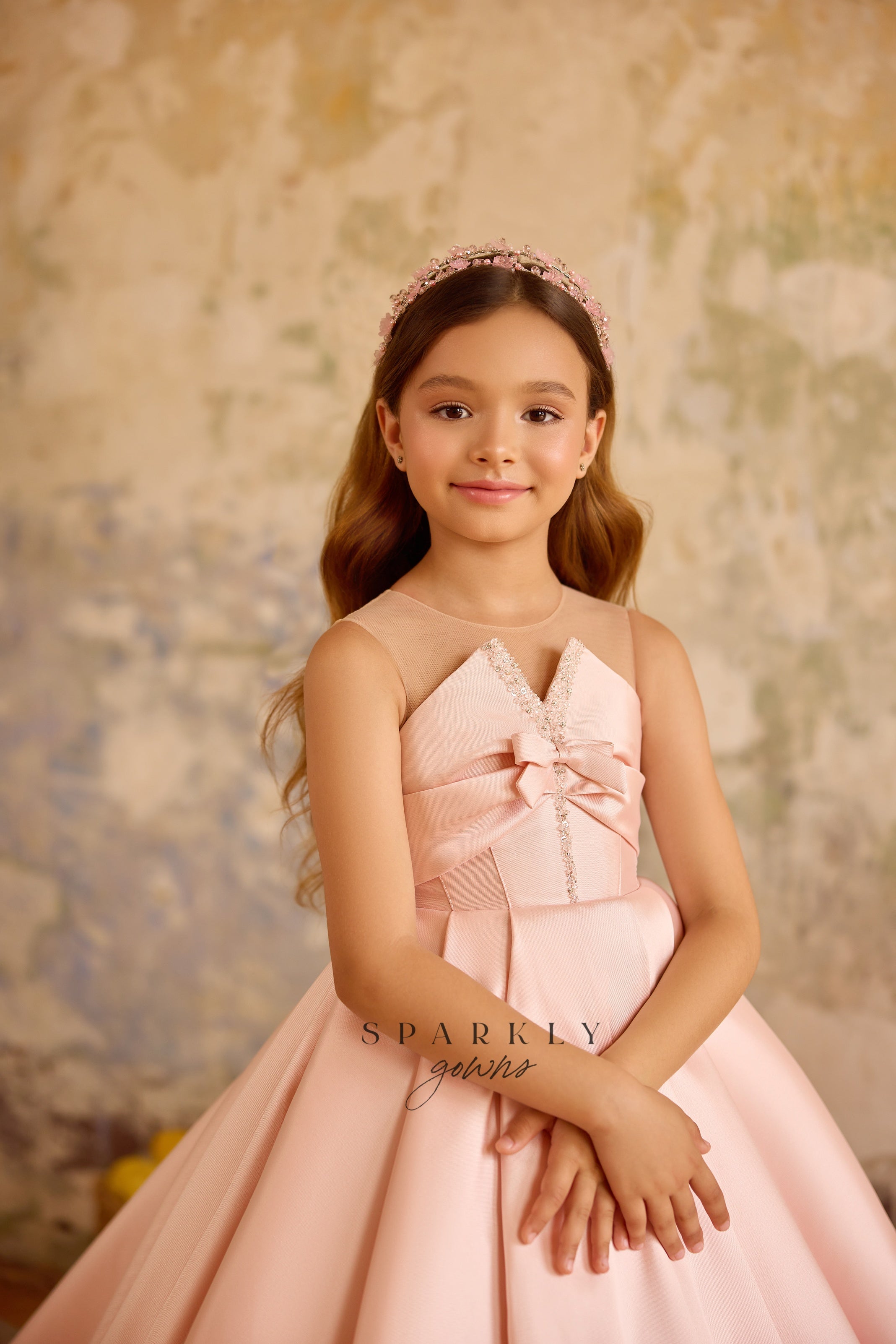 rose gold flower girl dress Rose Gold Gigi Flower Girl Dress Nicolette's Couture