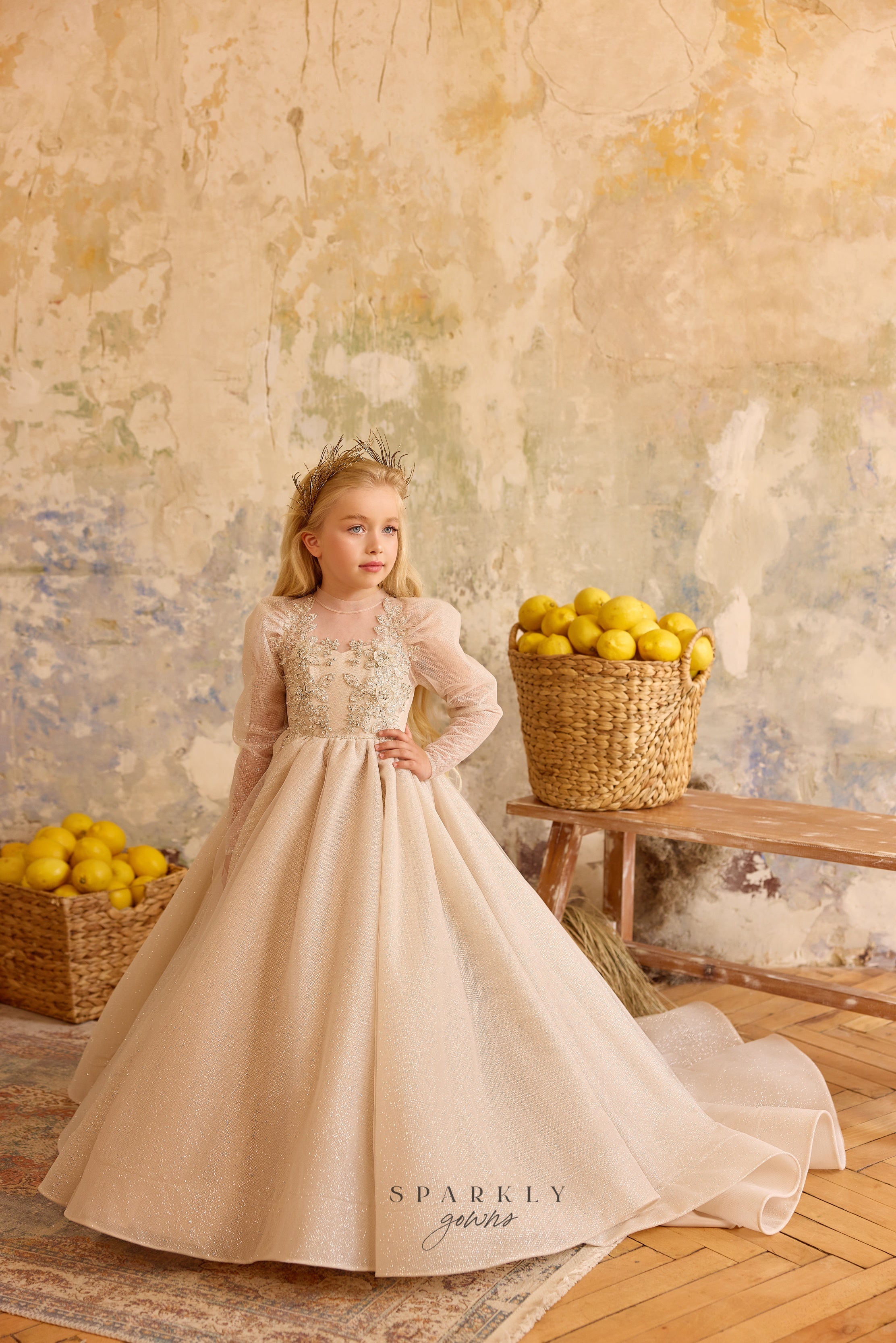 Communion Flower Girl Dress Celestial 3841 Sparkly Gowns Communion Flower Girl Dress Celestial 3841 Sparkly Gowns