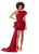 Ashley Lauren 11327 One Shoulder Fitted Cocktail with Bow