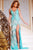 Jovani 38847 V‑Neck Sequin Fringe Gown