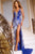 Jovani 38847 V‑Neck Sequin Fringe Gown