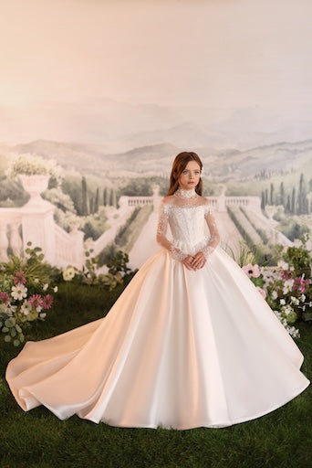 Long Sleeves Celestial 3901 First Communion Flower Girl Dress