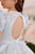 Celestial 3913 Petal Sleeves Satin Flower Girl Dress