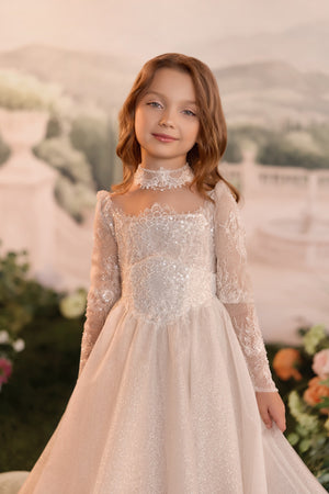 Celestial 3937 Detachable Skirt First Communion Flower Girl Dress