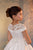 Celestial 3942 Rich Satin and Lace First Communion Flower Girl Dress