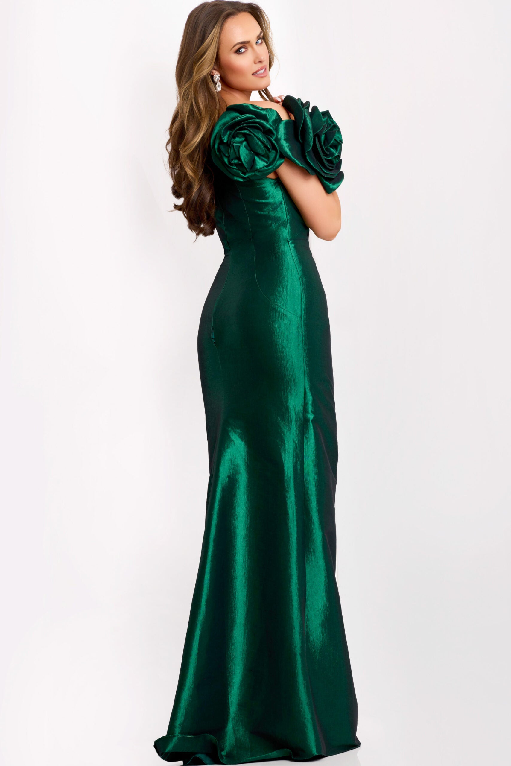 One Shoulder Gown By Jovani 40206 0 / Burgundy (DarkRed) One Shoulder Gown By Jovani 40206 0 / Burgundy (DarkRed)