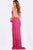Jovani 43623 Plunging Sequin Gown with High Slit and Open Back