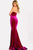 Jovani  44451 Velvet Mermaid Gown With Sweetheart Neckline