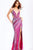 Jovani 46206 Beaded Open Back Dress With High Slit