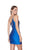 Alyce 4719 One Shoulder Glitter Stretch Satin Short Gown