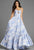 Jovani 47328 Strapless Floral Ball Gown with Tiered Skirt Prom Dress