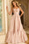 Jovani 47328 Strapless Floral Ball Gown with Tiered Skirt Prom Dress