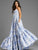 Jovani 47328 Strapless Floral Ball Gown with Tiered Skirt Prom Dress