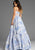 Jovani 47328 Strapless Floral Ball Gown with Tiered Skirt Prom Dress