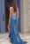 Jovani 47793 Deep V Purple Sequin Gown with Side Cutouts