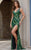 Jovani 47793 Deep V Purple Sequin Gown with Side Cutouts