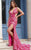 Jovani 47793 Deep V Purple Sequin Gown with Side Cutouts