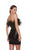 Alyce 4799 Strapless Feather and Sequin Embellishment Short Gown