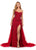 Ashley Lauren 11405 Strapless Fully Beaded Gown with Tulle Overskirt