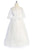 Size 8 Lace and tulle 3/4 Sleeve Communion Gown 558