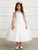 Illusion Neckline Dress Communion Flower Girl Dress  5818