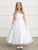 Illusion Neckline Dress Communion Flower Girl Dress  5818