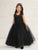 Illusion Neckline Dress Communion Flower Girl Dress  5818