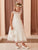 Lace and Tulle Skirt Flower Girl Communion 5856