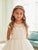 Ruched bodice Tulle Skirt Flower Girl Communion 5859