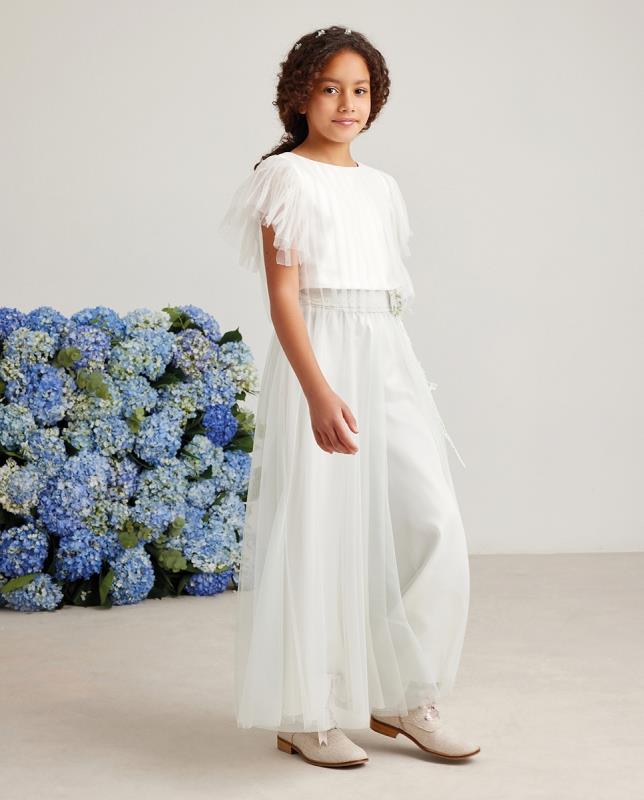 Size 14 in stock Boho Pants & Blouse Communion Set Amaya 586044 – Sparkly  Gowns