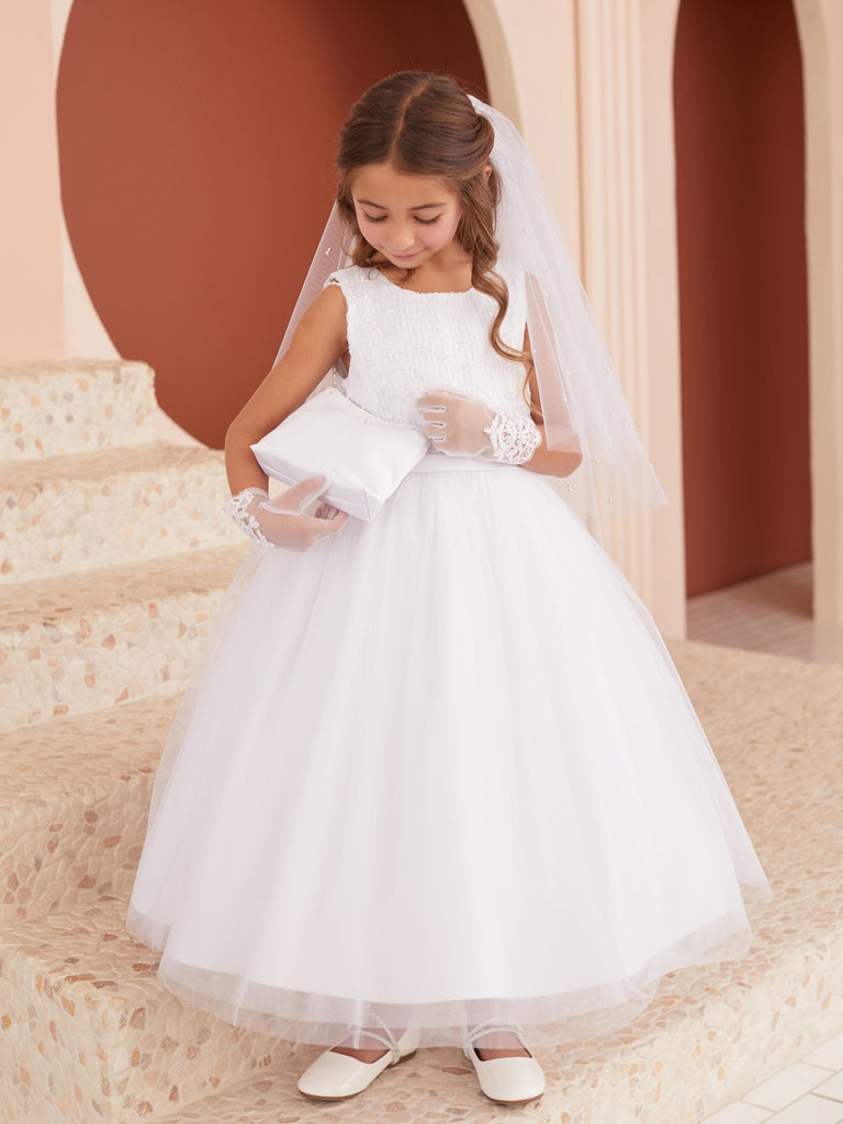 Daisy Embroidered  Flower Girl Gown 5864