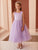 Satin and Tulle Simple Flower Girl Dress 5872