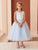 Satin and Tulle Simple Flower Girl Dress 5872