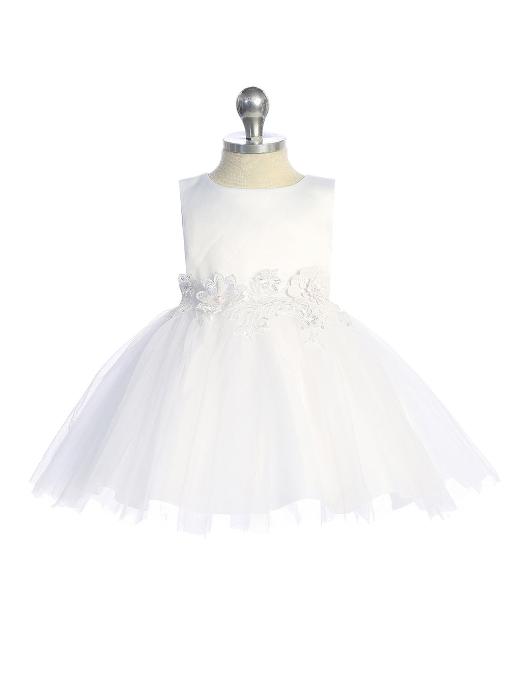 Baby Short Flower Girl Satin Top 5873S Sky Blue / 24M Baby Short Flower Girl Satin Top 5873S Sky Blue / 24M