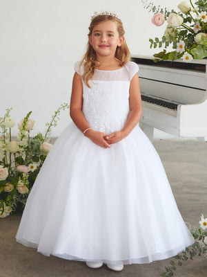Glitter First Communion Flower Girl Gown 5892