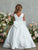 Clean Satin and Pearls Bow First Communion Flower Girl Gown 5900