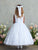 Scalloped Hem First Communion Flower Girl Dress 5910