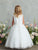 Scalloped Hem First Communion Flower Girl Dress 5910