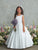 Satin with Lace  A-Line First Communion Flower Girl Dress 5920