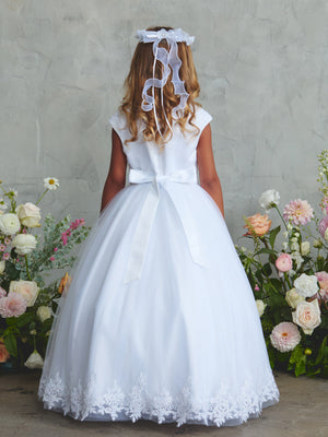 Lace and Tulle First Communion Flower Girl Dress 5921