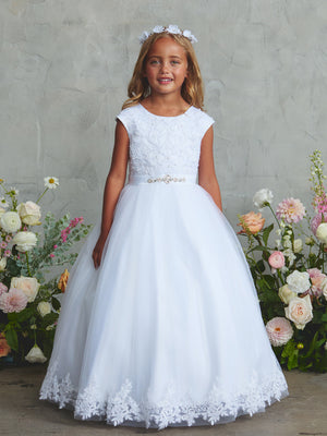 Lace and Tulle First Communion Flower Girl Dress 5921