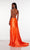 On Sale Size 00  Plunging Neckline Long Satin Prom Gown by Alyce 61439