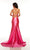 On Sale Size 00  Plunging Neckline Long Satin Prom Gown by Alyce 61439